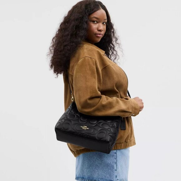 Coach Laurel Shoulder Bag in Signature Leather 😍 - Picture 6 of 13